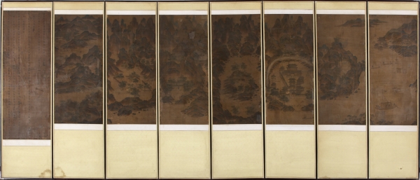 아산 현종정미온행망천도병풍