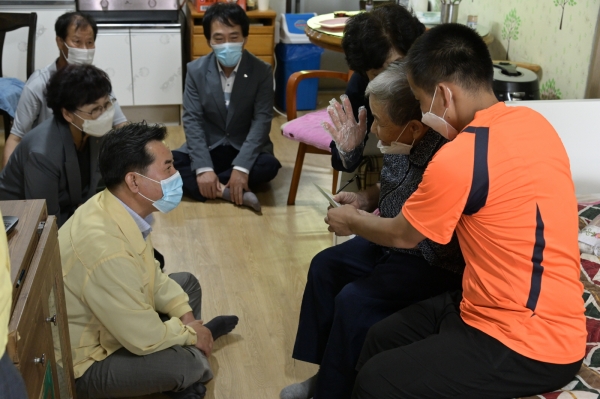 박정현 부여군수 이웃 방문- 옥산면