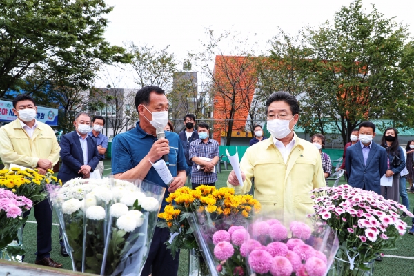 채소화훼분야 시범사업 평가회 개최 모습