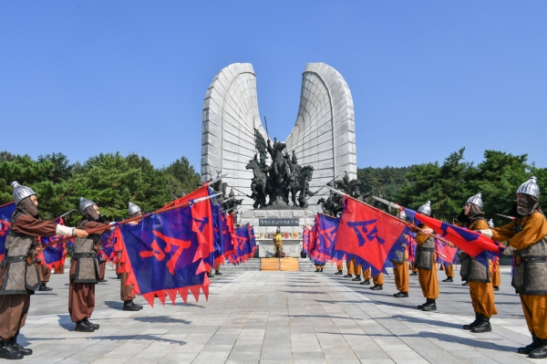 지난해 제65회 백제문화제 오천결사대 충혼제 봉행장면