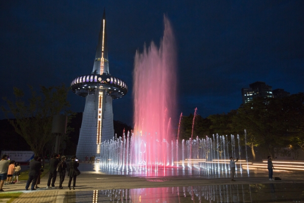 엑스포과학공원 한빛탑 미디어파사드