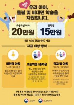 아동양육한시지원 포스터