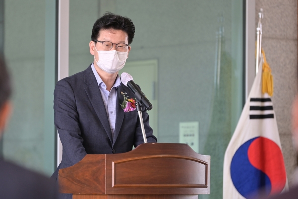 지난 5일 고마에서  공주문화재단 출범식 개최 모습