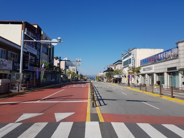 부여 시내 어린이 보호구역(백제초교)