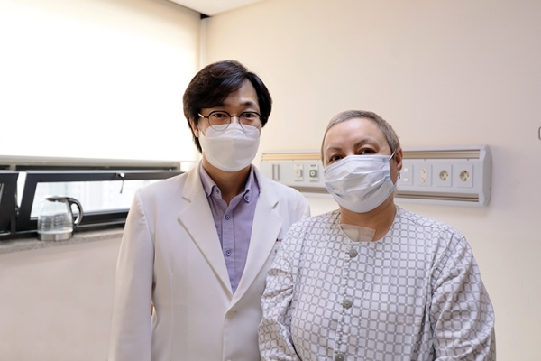 대전선병원에서 유방암 수술을 무사히 마친 팔레에바 에미라씨(51)의 사례
