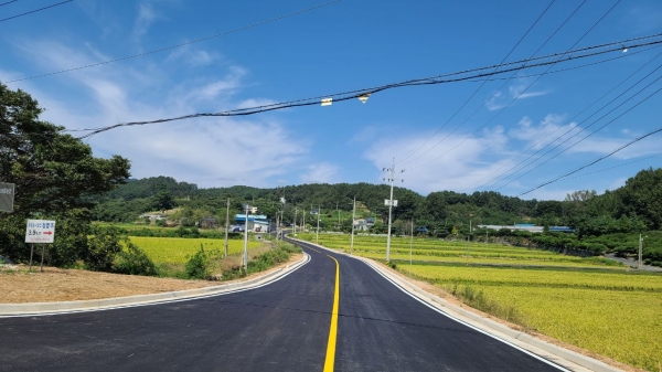부여군 교정선 도로 전경