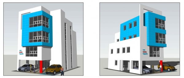 유성구 지역공동체 지원센터 조감도