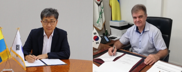 한국원자력연구원과 우크라이나 SAUEZM이 원전 해체 핵심기술 실증을 위한 MOU를 원격으로 체결했다.
