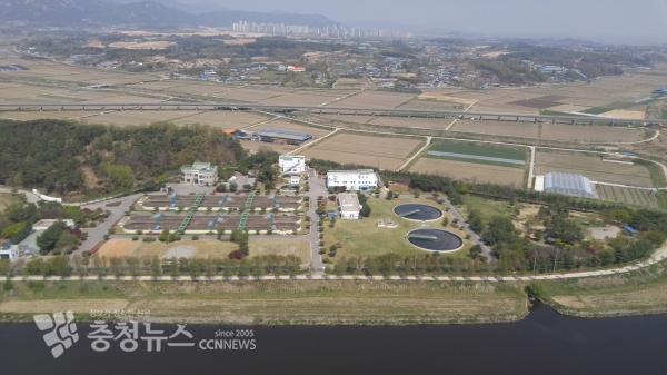 홍성군 하수처리장 전경
