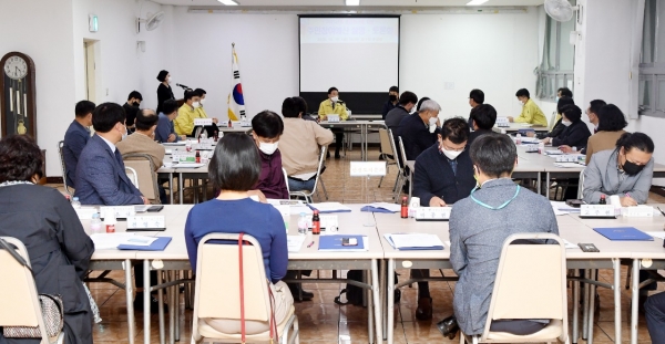 2021년 주민참여예산 설명토론회 개최 모습