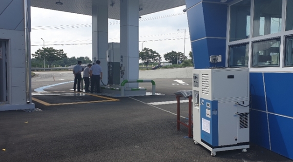 현장 테스트 사진 및 질소발생장치