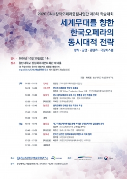CNU 창작오페라중점사업단, 2020 제3차 학술대회 개최
