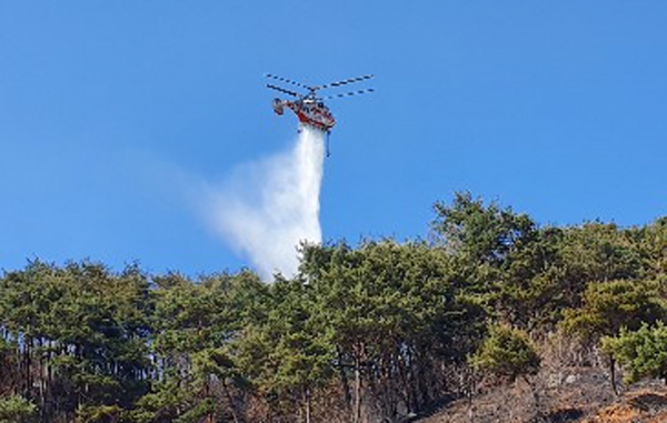 청양군 가을철 산불방지대책본부 운영 모습