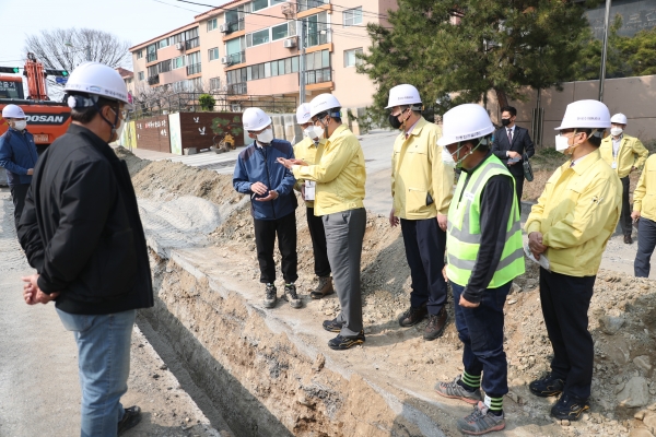 예산 현대화사업 현장간담회 모습