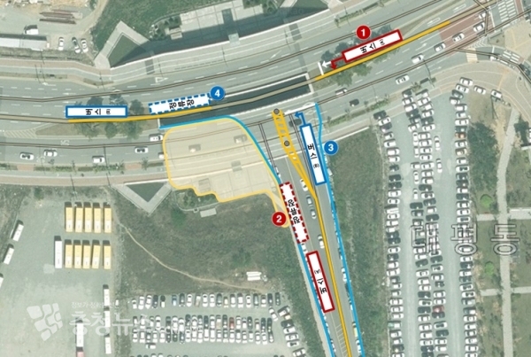 세종시청→정부청사방향(세종터미널행)