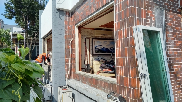 중구 유천동 도시재생 뉴딜사업 구역 내 집수리 진행 모습