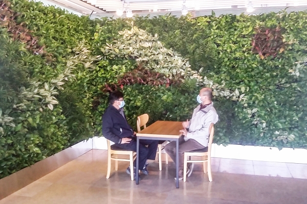 한국진공야금 실내정원 조성 모습