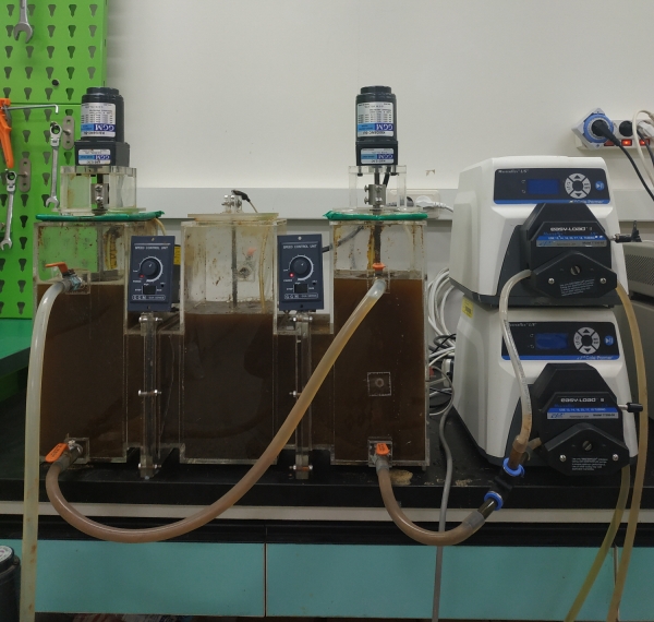 간헐폭기 공법을 이용한 미생물 침출수 정화기술 장비