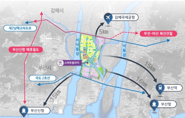 부산 스마트빌리지 위치도