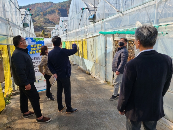 시설원예 스마트팜 컨설팅 교육 실시 모습