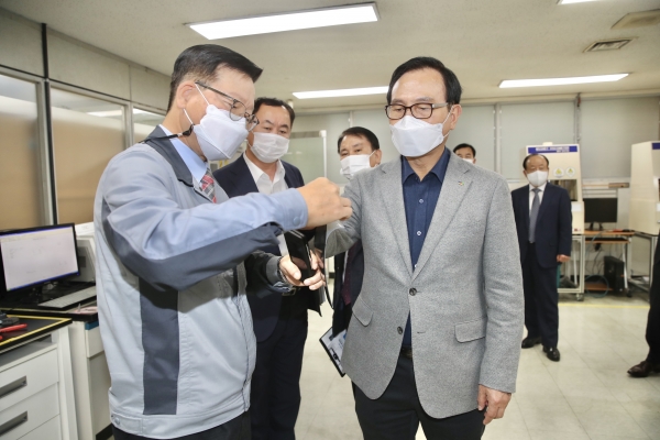 박상돈시장 12일, 기업 애로사항을 직접 듣기 위해 천안제2산업단지 방문