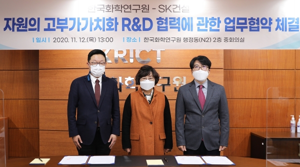 한국화학연구원-SK건설 업무협약식.