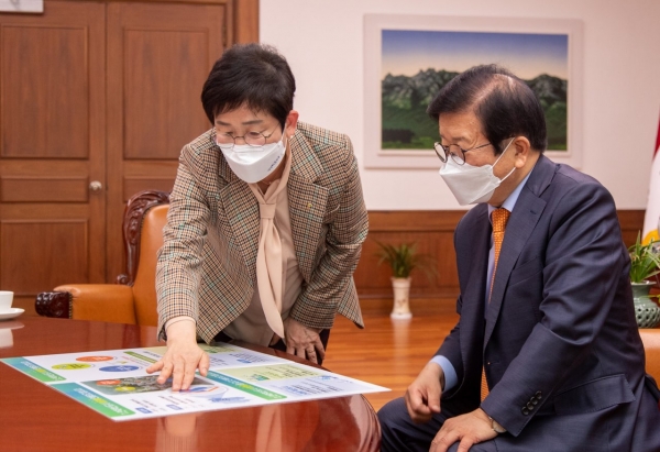 지난 13일 박병석 국회의장을 예방해 대덕구 핵심현안에 대해 설명하고 국회차원의 지원과 협조 요청