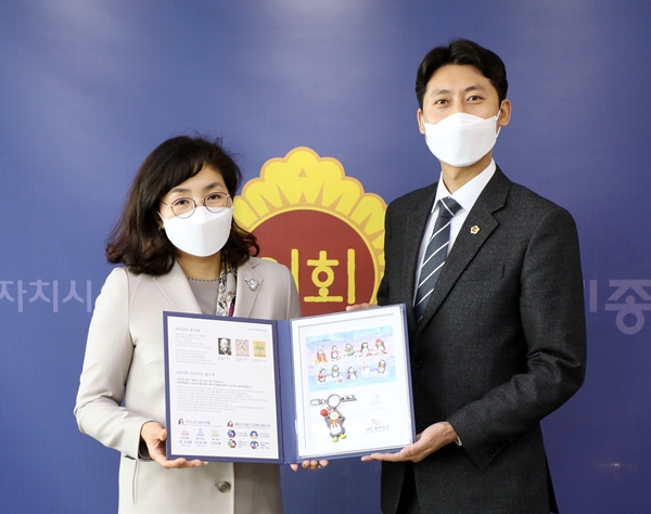 크리스마스 씰 전달식.