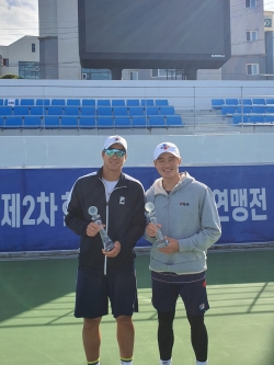 당진시청 테니스팀 임용규(왼쪽), 권순우(오른쪽) 사진