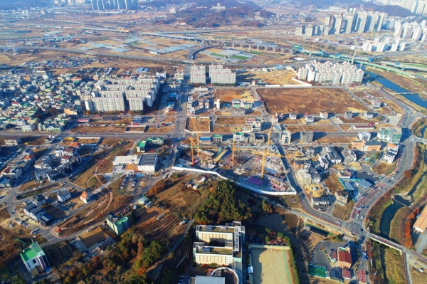 아산 배방월천지구 전경