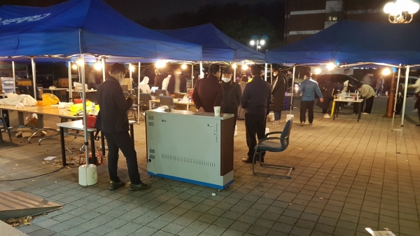 비상대책위원회가 구성된 선문대학교 모습