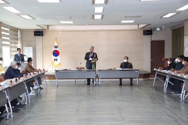 문정우 금산군수, 소통하는 군정 읍·면 이장회의 참석