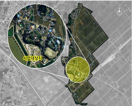 경관개선사업 사업대상지 위치도
