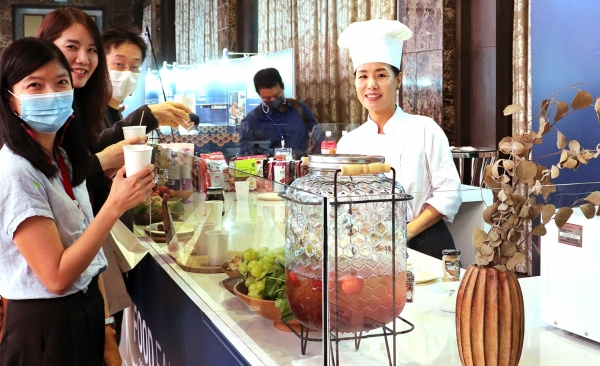 태국 방콕 B2B 수출상담회 오픈키친 시음시식 사진