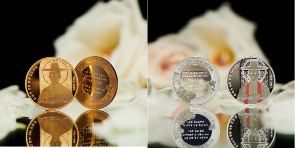(좌)금메달 이미지컷 , (우)은메달 이미지컷 사진
