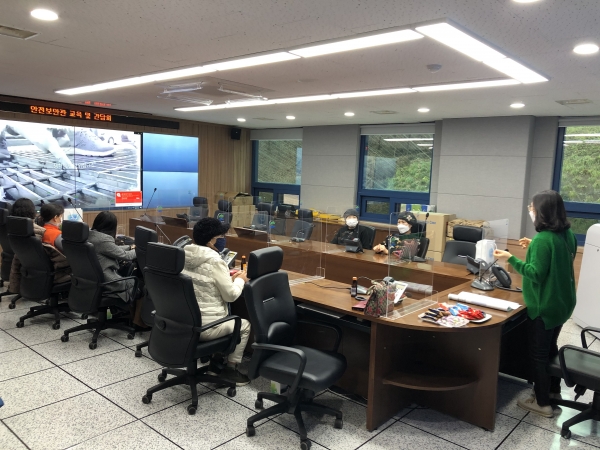 안전보안관 교육 장면