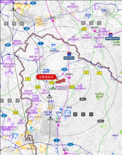천안 테크노파크 산단 위치도