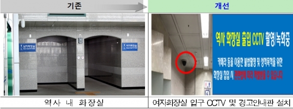 여자화장실 범죄예방시설