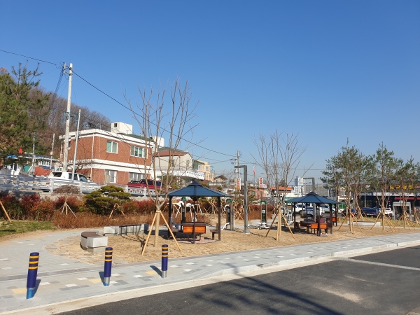 보문산 공원 입구에 조성한 제3호 소공원 모습