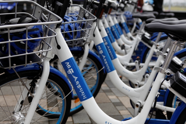 세종시 공영자전거 뉴어울링 모습.