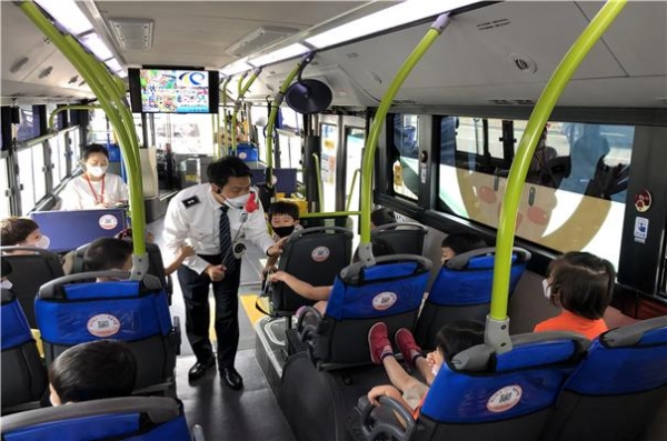 어린이 교통안전체험버스 차내교육