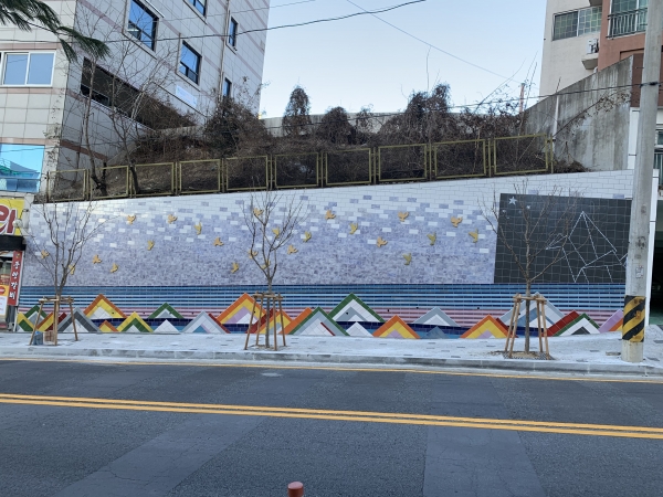 대전 중구 목중로 일원에 조성한 중촌동 도시재생 뉴딜사업 역사‧문화 맞춤가로