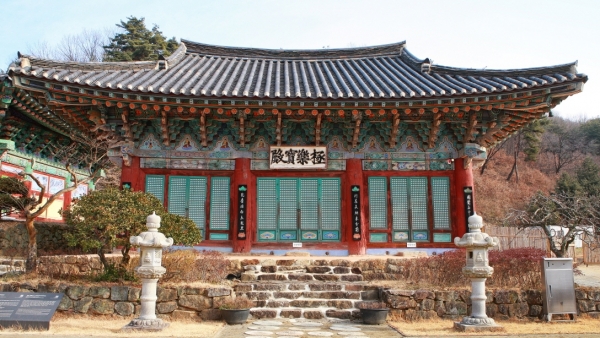 세종시 전의 비암사 극락보전