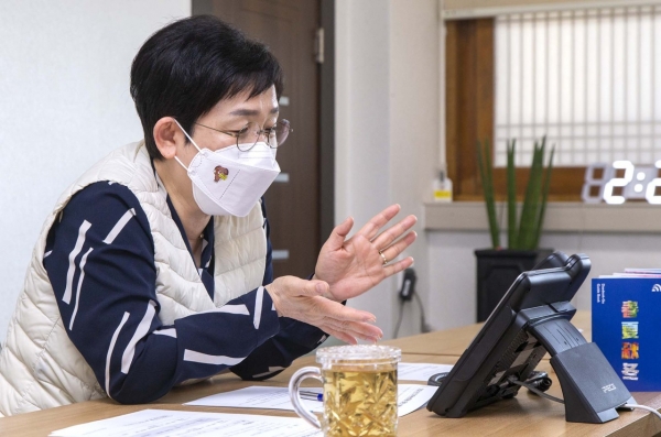 ‘구청장 화상전화 목요데이트’ 실시 모습