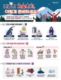 한랭질환 예방 홍보 포스터.