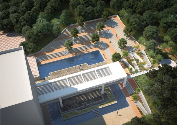 천안시청 야외무대 조감도