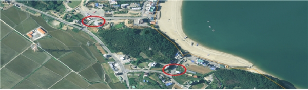 왜목마을 교통통제소 배치도