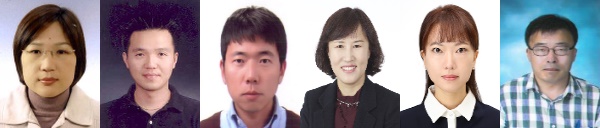 왼쪽부터 :신혜영(공원관리팀장), 건설과 이호주, 정보통신과 박찬모,한은숙(위생관리팀장), 대산읍 하재현, 석남동 이재길(총무팀장)