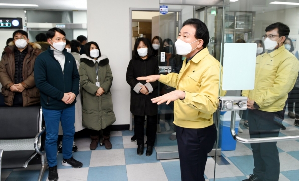 박용갑 중구청장, 중구보건소 현장 점검으로 새해 첫 공식행보