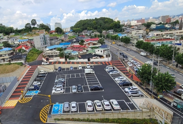 2020년 완료한 보문3구역 내 주차장 모습